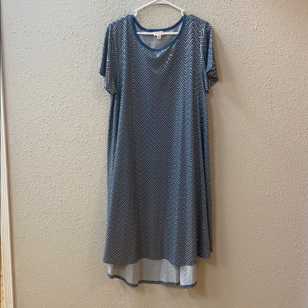 Blue/ Gold Dress